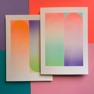 Spring Edition A5 Gradient Riso Prints