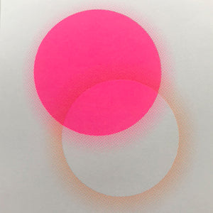 A3 Eclipse screen print | Pink