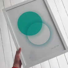 Load image into Gallery viewer, A3 Eclipse screen print | Teal