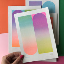 Load image into Gallery viewer, A5 Gradient Riso Prints